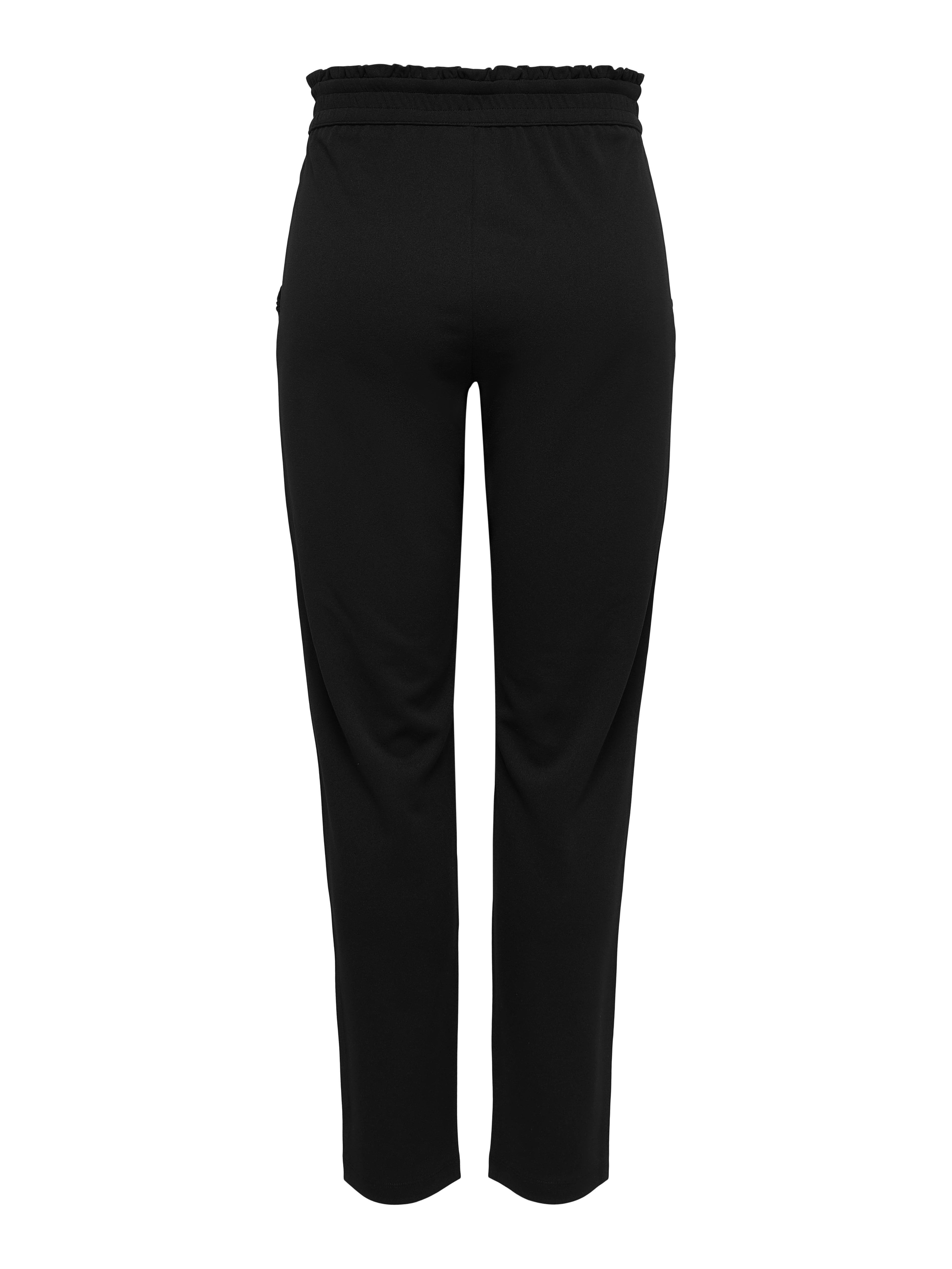 JdY Damen Jdycatia Ankle Pant - Lederimitat-Hose Mit Rüschen-Details