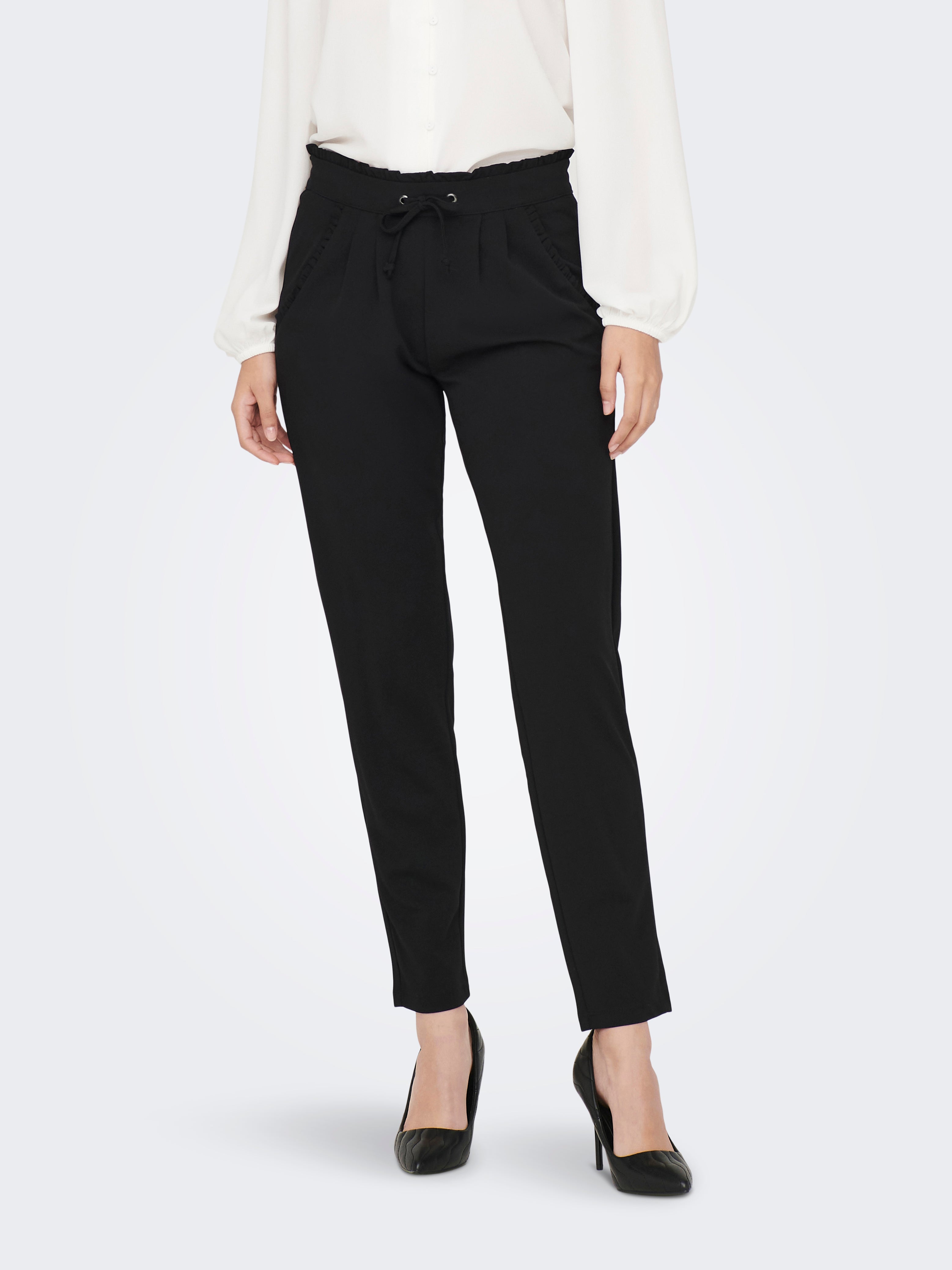 Pantalon negro online holgado