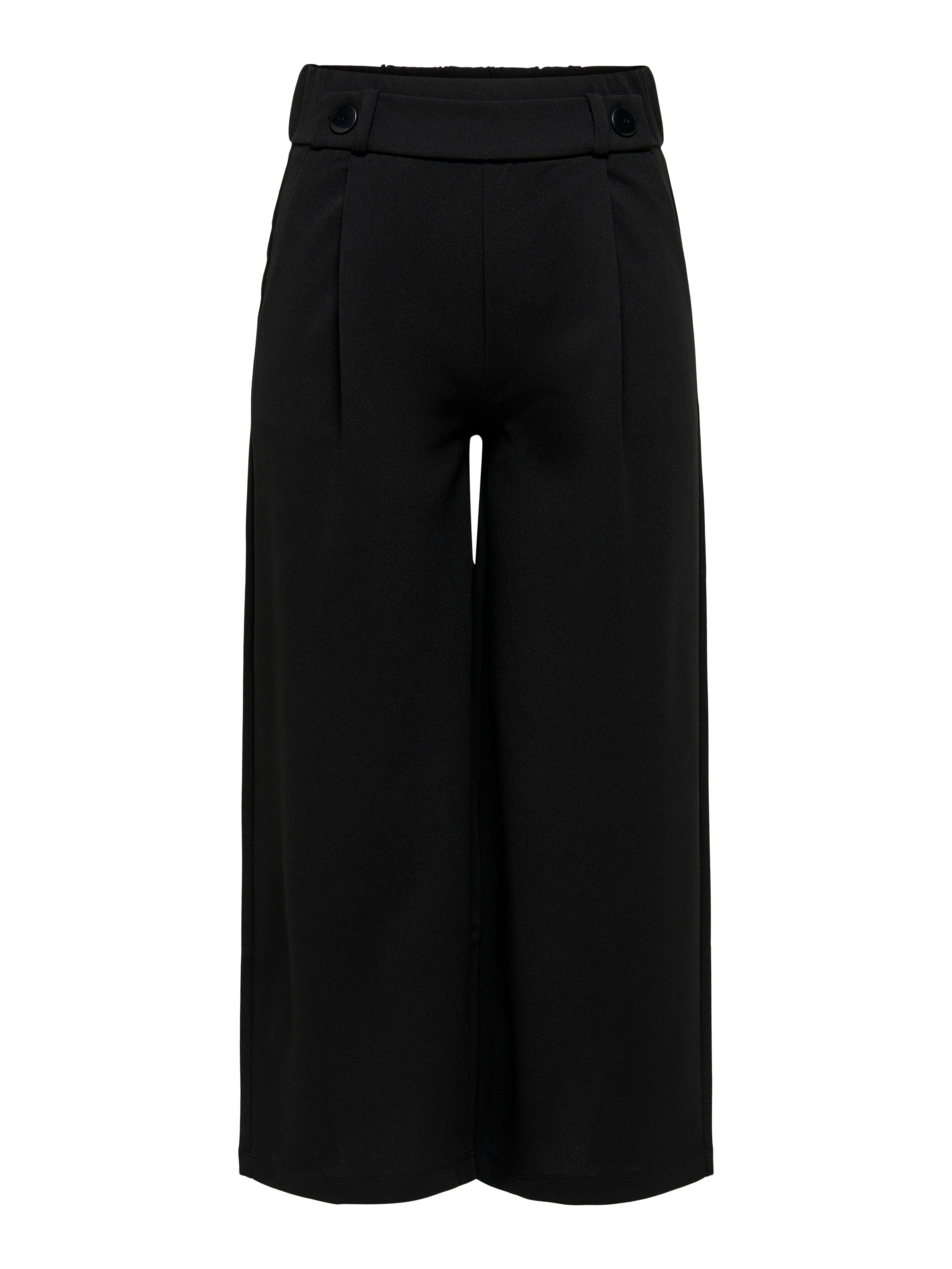 Pantalon negro best sale ancho tobillero