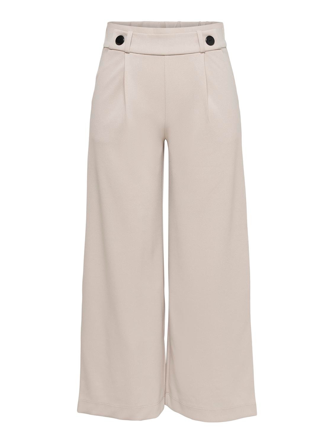 ONLY Wide legs ankle Trousers -Chateau Gray - 15208417