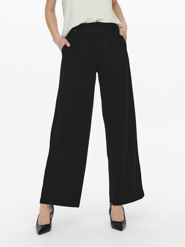 ONLY Pantalons Wide Leg Fit Taille moyenne - 15208430