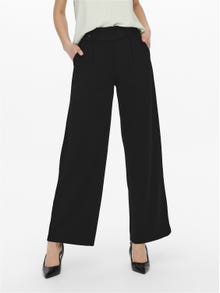 ONLY Pantalons Wide Leg Fit Taille moyenne -Black - 15208430