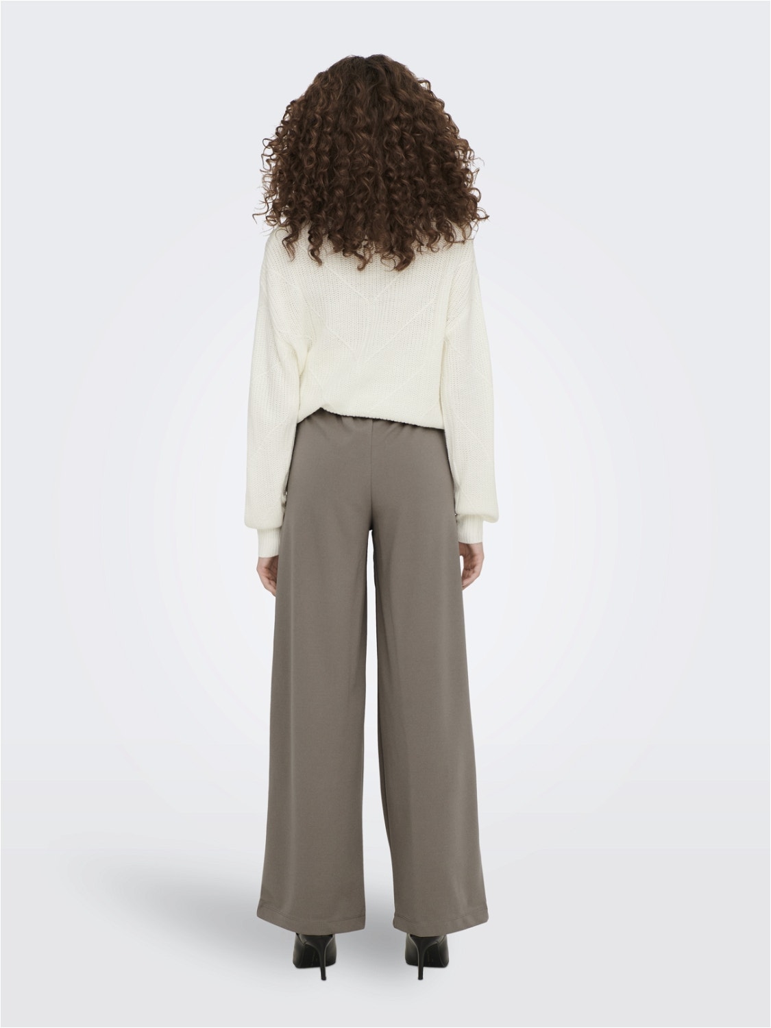 ONLY Wide Trousers -Driftwood - 15208430