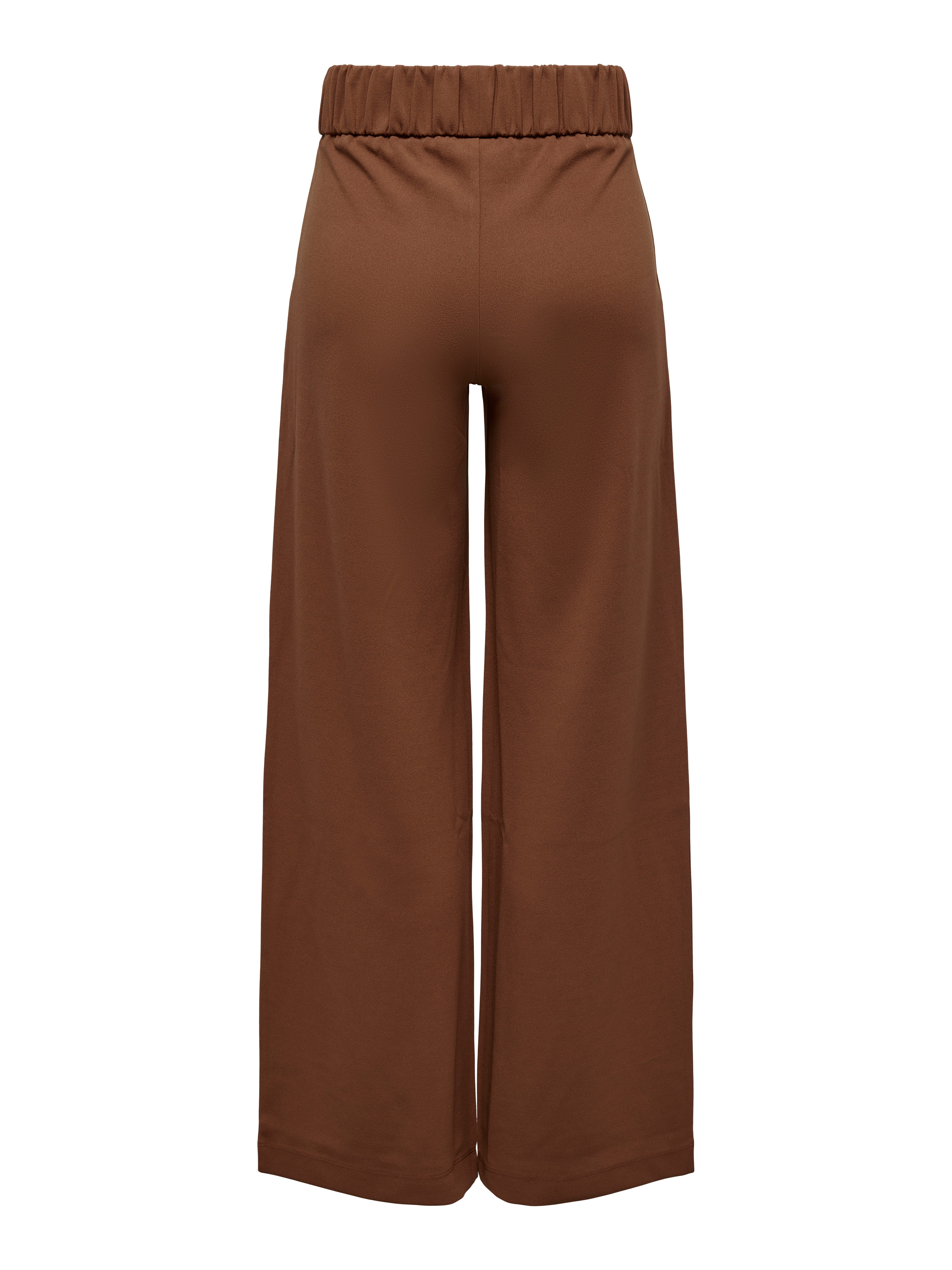 dark brown wide leg trousers