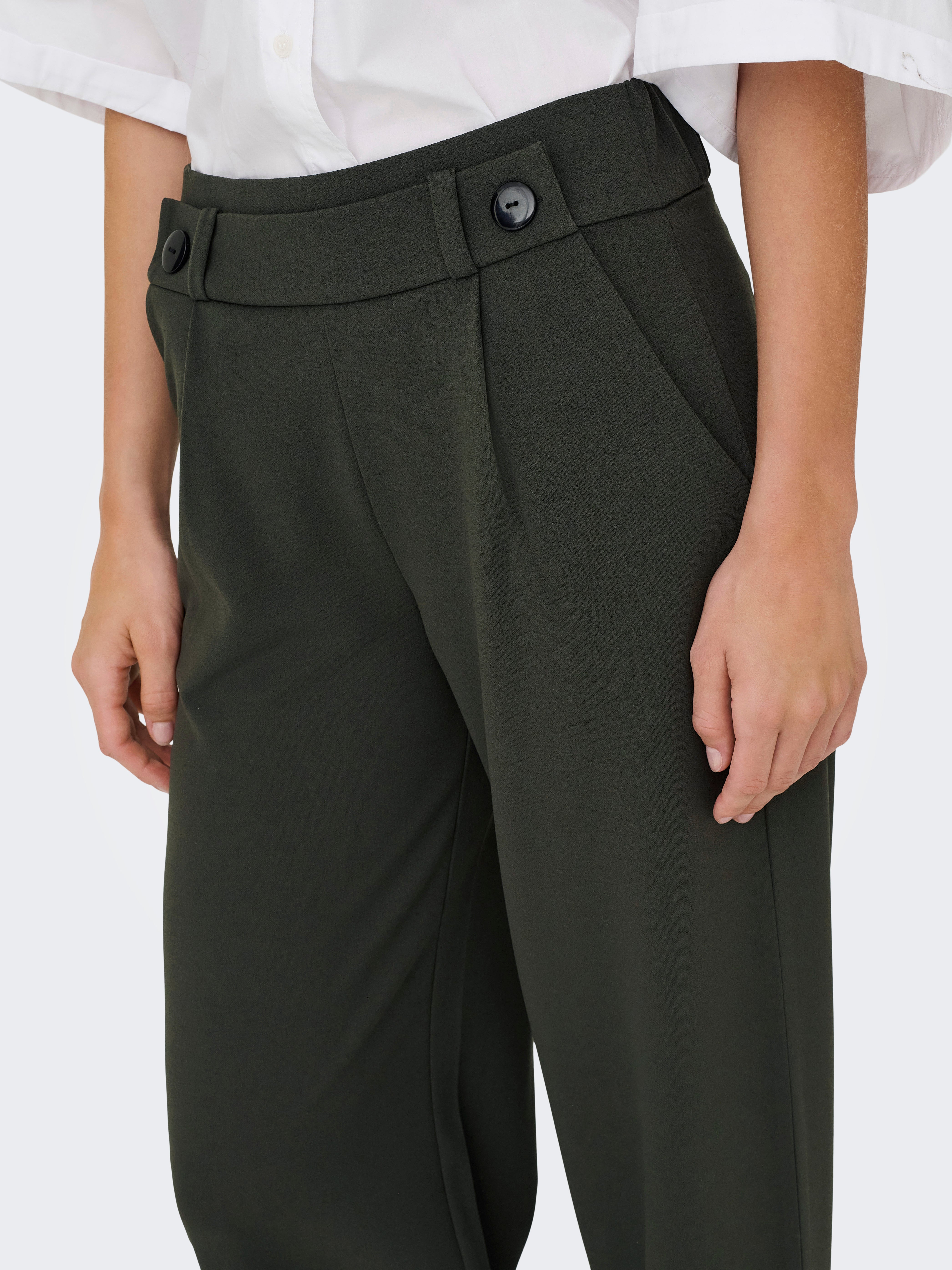 Pantalon Jambe Large JACQUELINE DE YONG - Taille Élastique - 95% Polyester - 5% Élasthanne