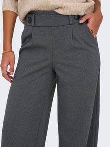 ONLY Wide Trousers -Medium Grey Melange - 15208430