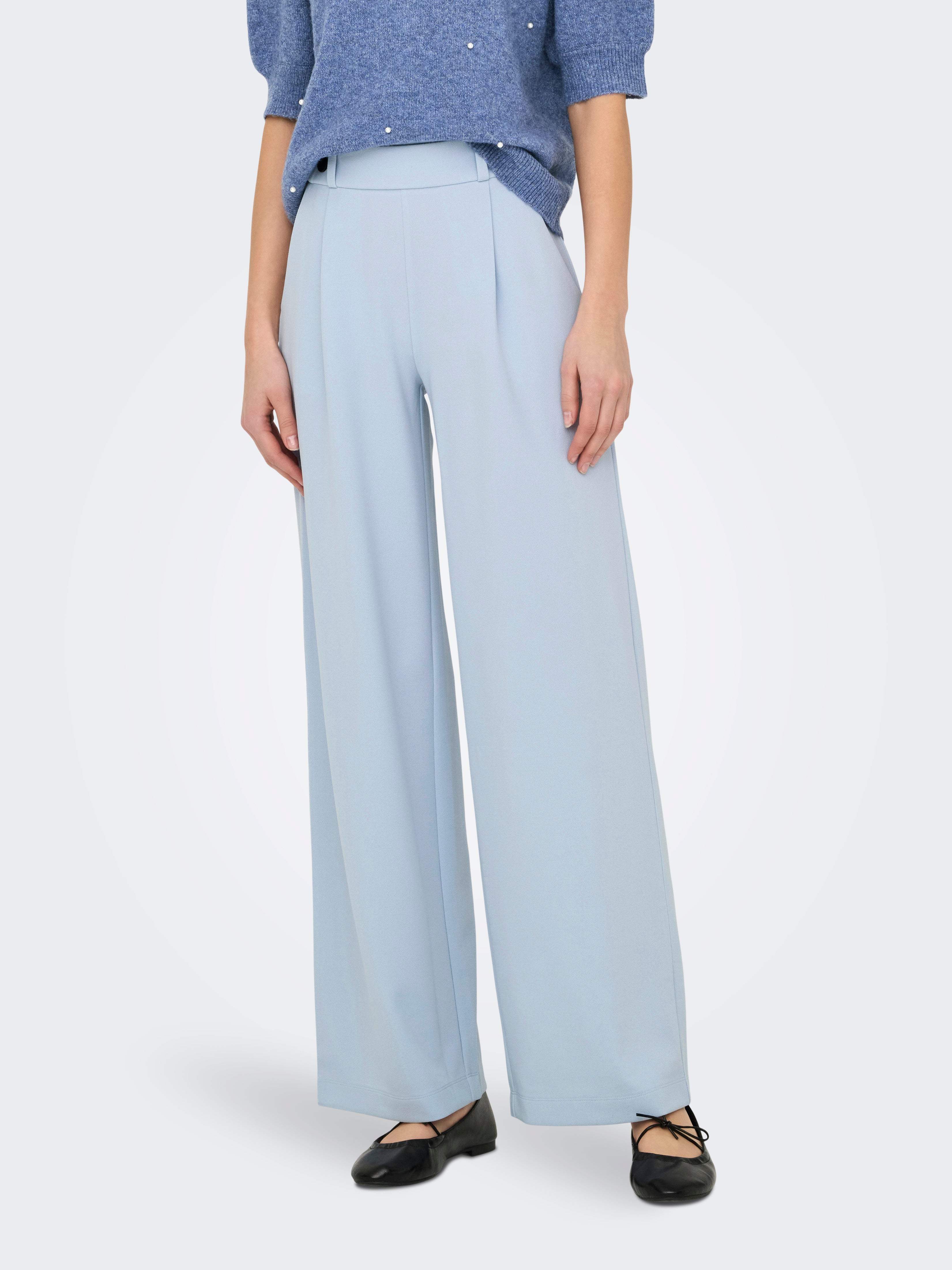 Jdygeggo Weiter Beinschnitt Hose Mit Weitem Beinschnitt