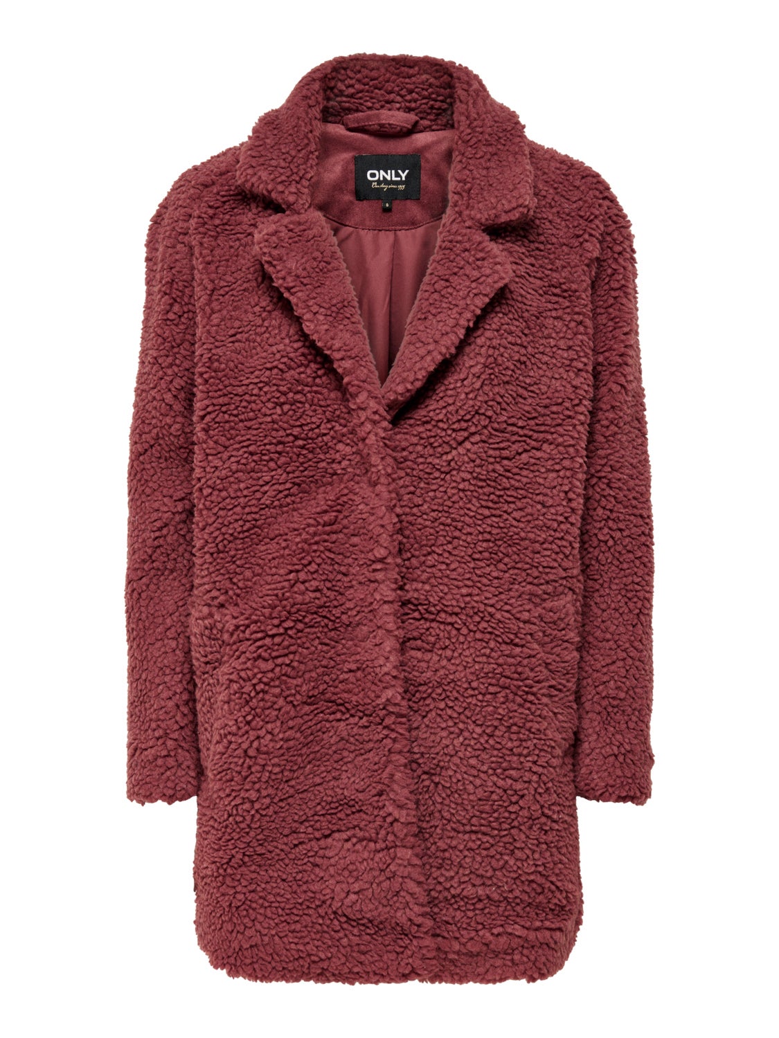 Sherpa Coat | Dark Red | ONLY®
