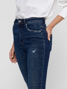ONLY Skinny Fit High waist Jeans -Dark Blue Denim - 15209155