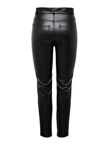 ONLY De piel sintética Pantalones -Black - 15209293