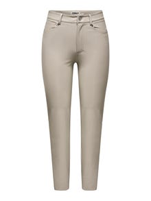 ONLY Regular Fit High waist Trousers -Silver Lining - 15209293