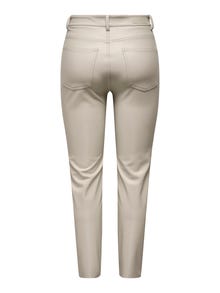 ONLY Pantalons Regular Fit Taille haute -Silver Lining - 15209293