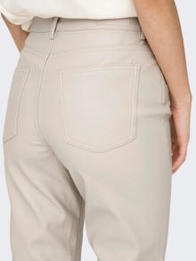 ONLY Faux leather Trousers -Silver Lining - 15209293