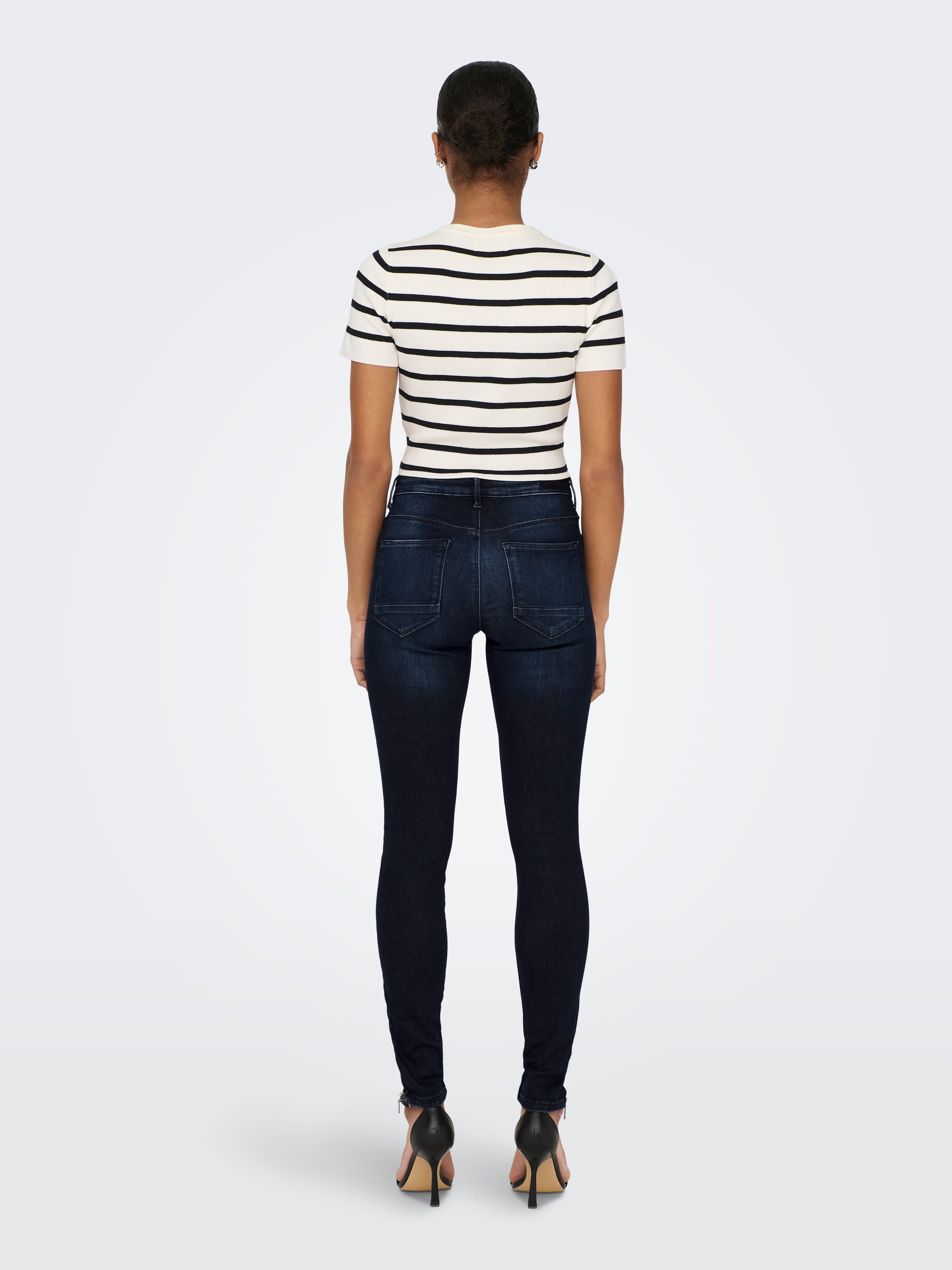 Jean Joe's Allie Fille Slim Skinny Rocker Genou Rembourré, Marine