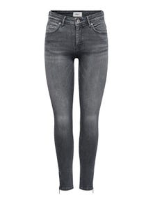 ONLY ONlKendell Life Reg Ankle Skinny Fit Jeans -Medium Grey Denim - 15209387
