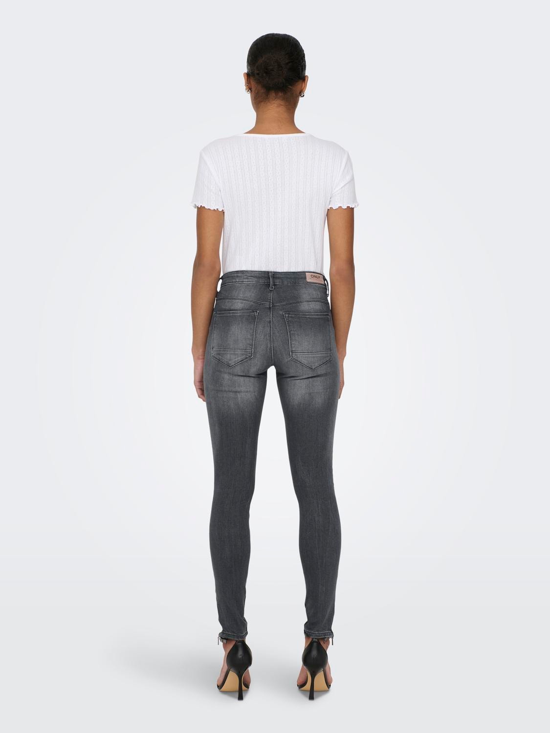 ONLY ONlKendell life reg ankle Skinny fit-jeans -Medium Grey Denim - 15209387