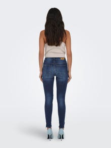 ONLY Jeans Skinny Fit Taille moyenne -Dark Blue Denim - 15209396