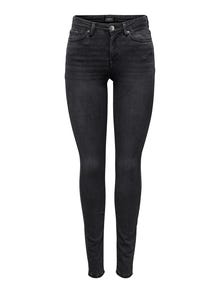 ONLY Skinny fit Mid waist Jeans -Grey Denim - 15209447