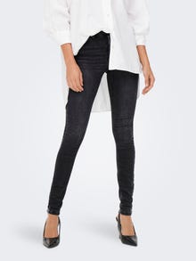 ONLY ONLIda Life middels høy midje Skinny fit jeans -Grey Denim - 15209447