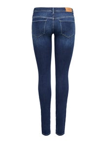 ONLY Skinny Fit Super low waist Jeans -Dark Blue Denim - 15209482