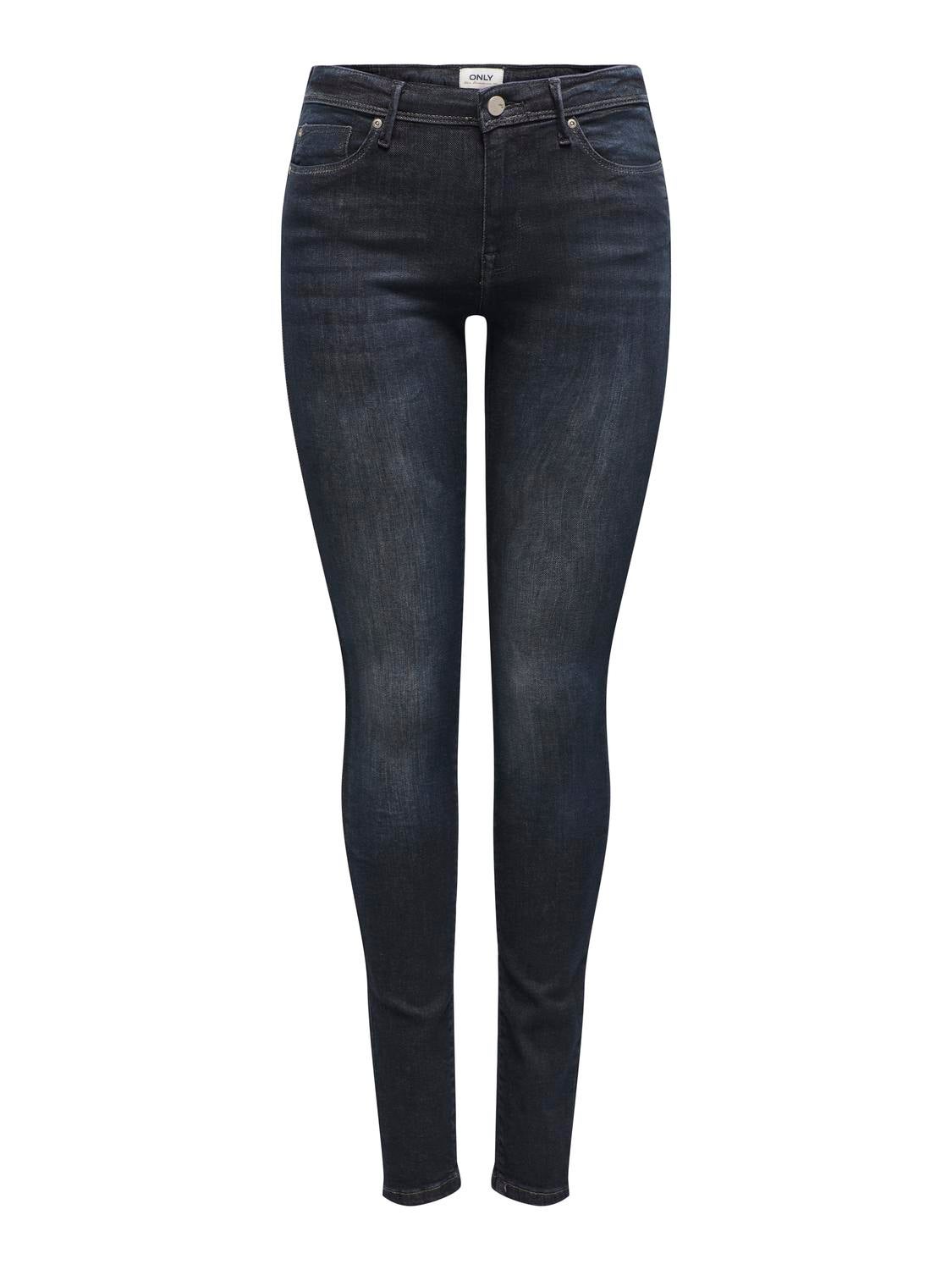 OLMRAIN LIFE REG SKINNY JEGGING BLACK DN, Black