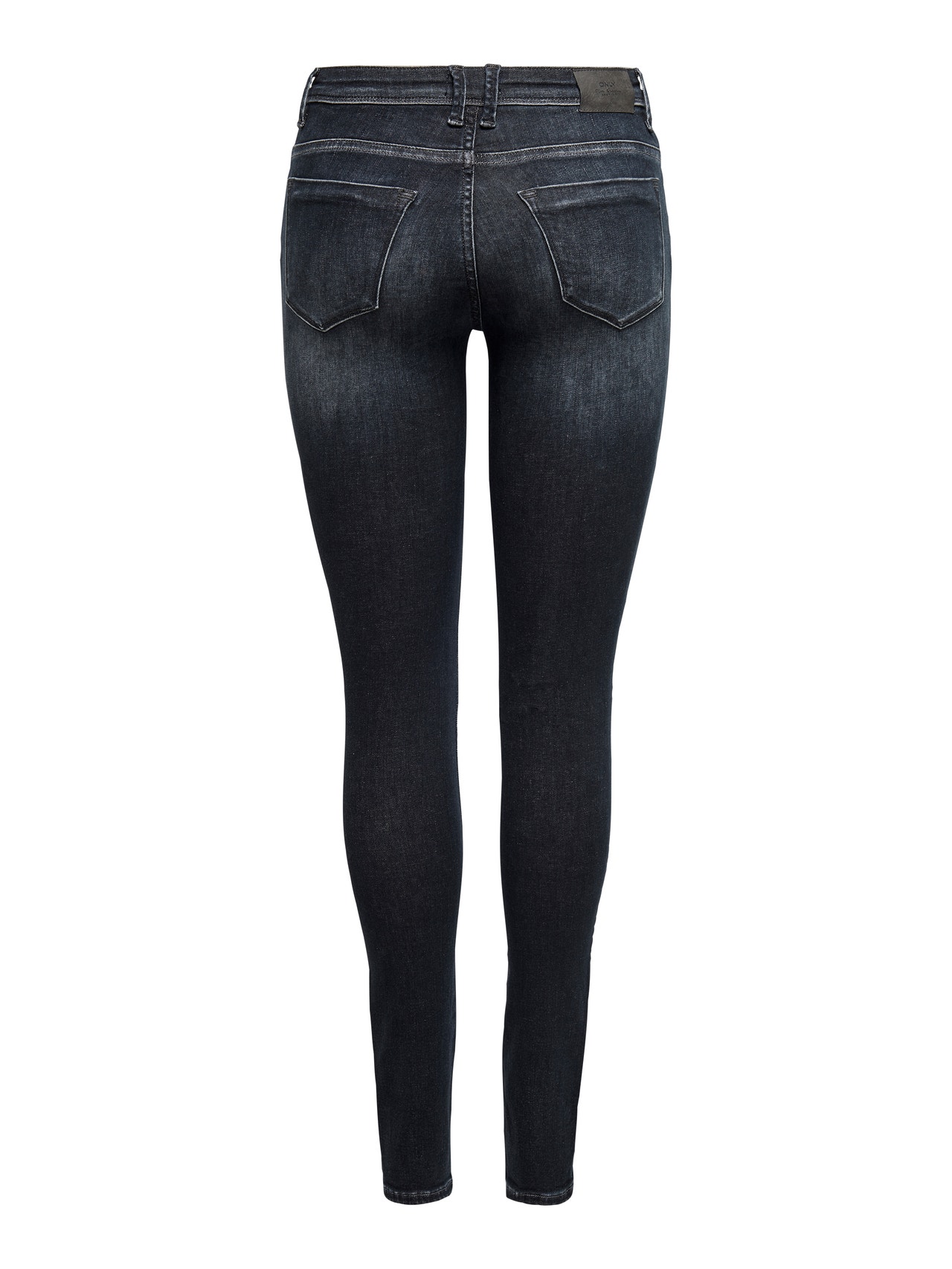 ONLY ONLShape Life Reg Skinny Fit Jeans -Black Denim - 15209614