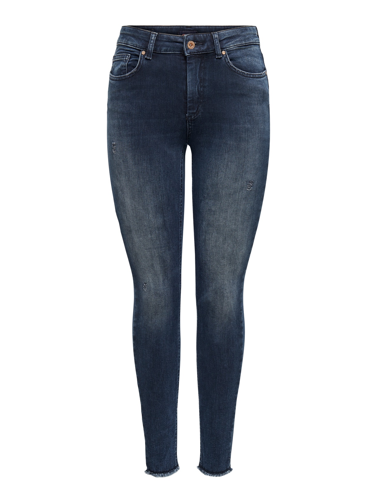 ONLY ONLBLUSH Mittlere Taille Skinny Fit Jeans -Blue Black Denim - 15209618