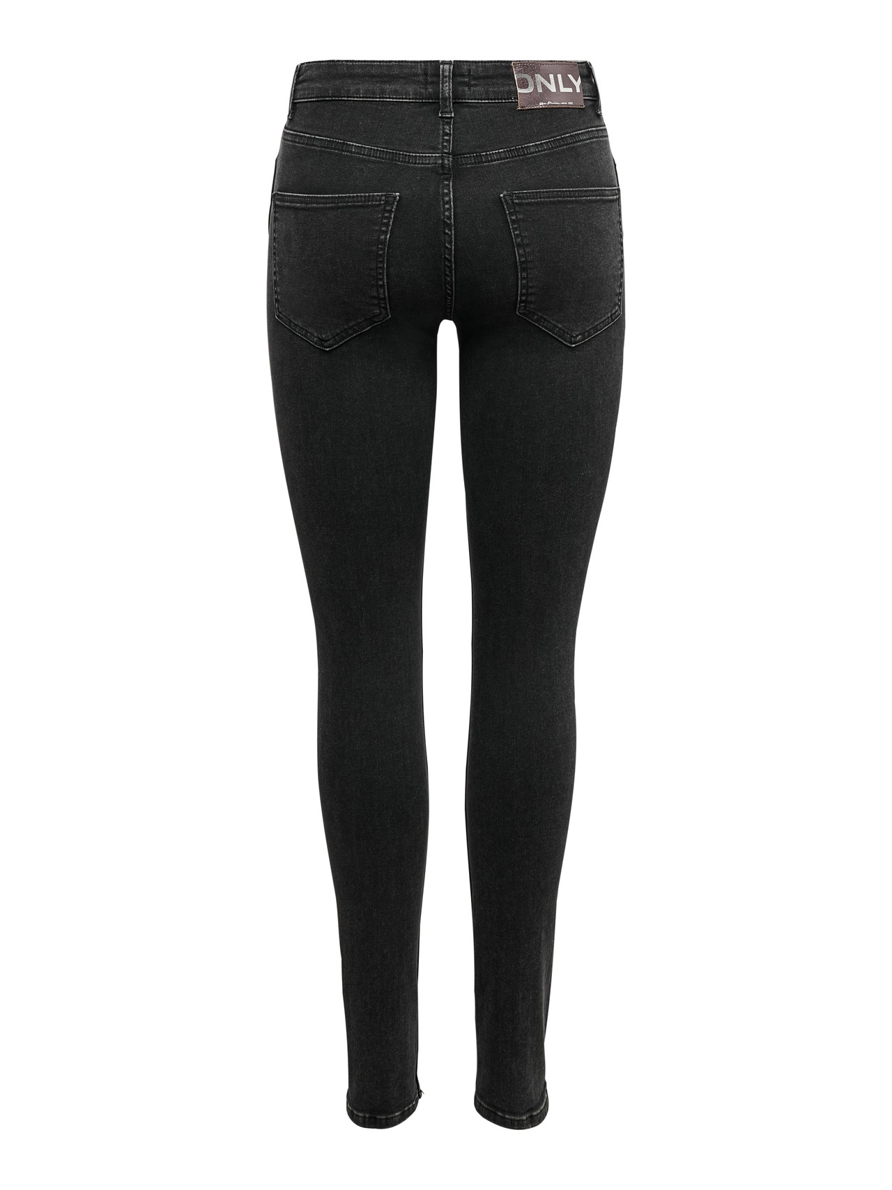 ONLY ONLBOBBY LIFE MID waist Skinny Jeans -Black - 15210080