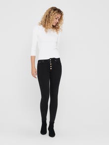 ONLY Skinny Fit Mid waist Jeans -Black - 15210080