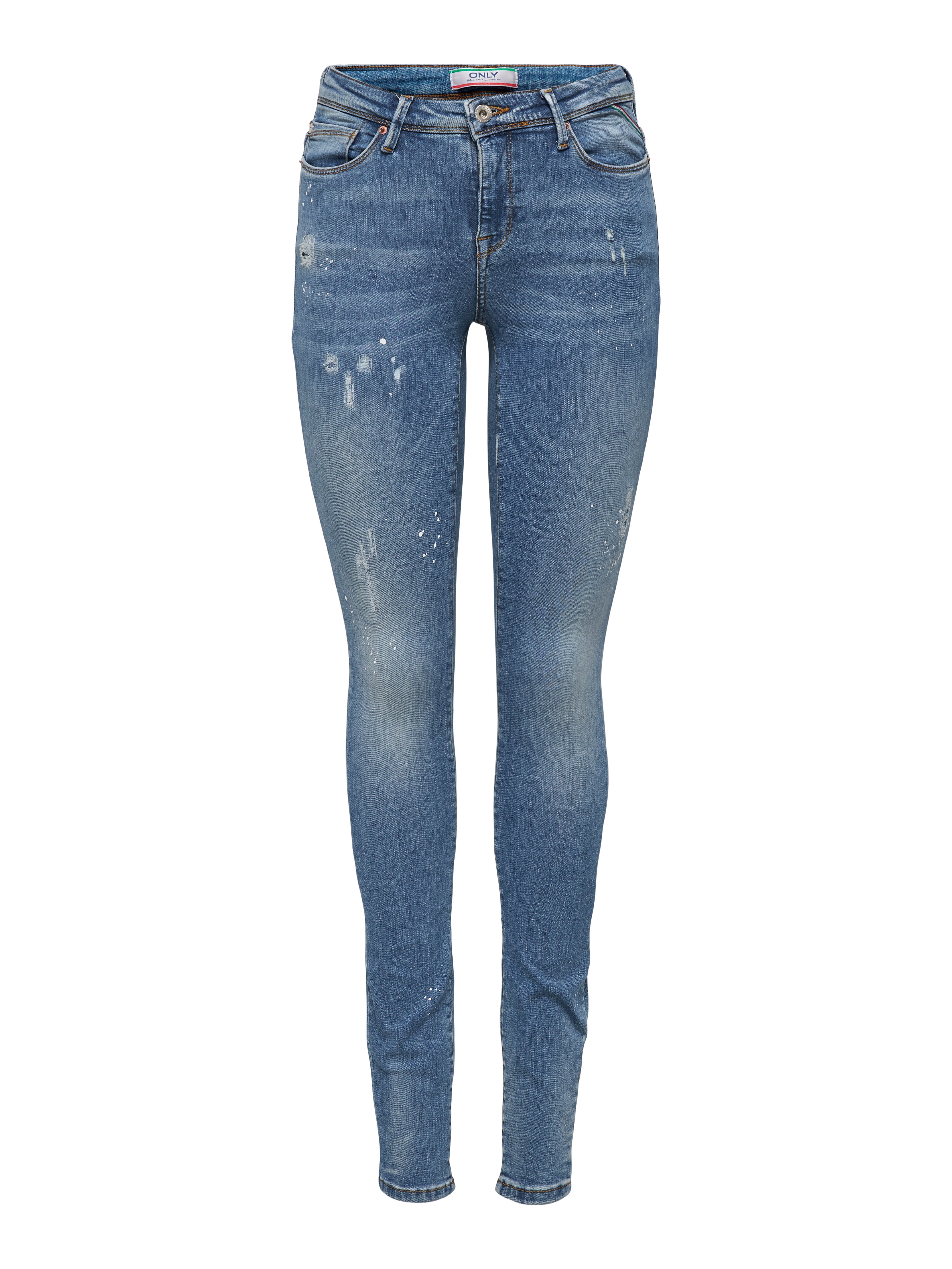 ONLSHAPE Mittlere Taille Skinny Fit Jeans | Mittelblau | ONLY®