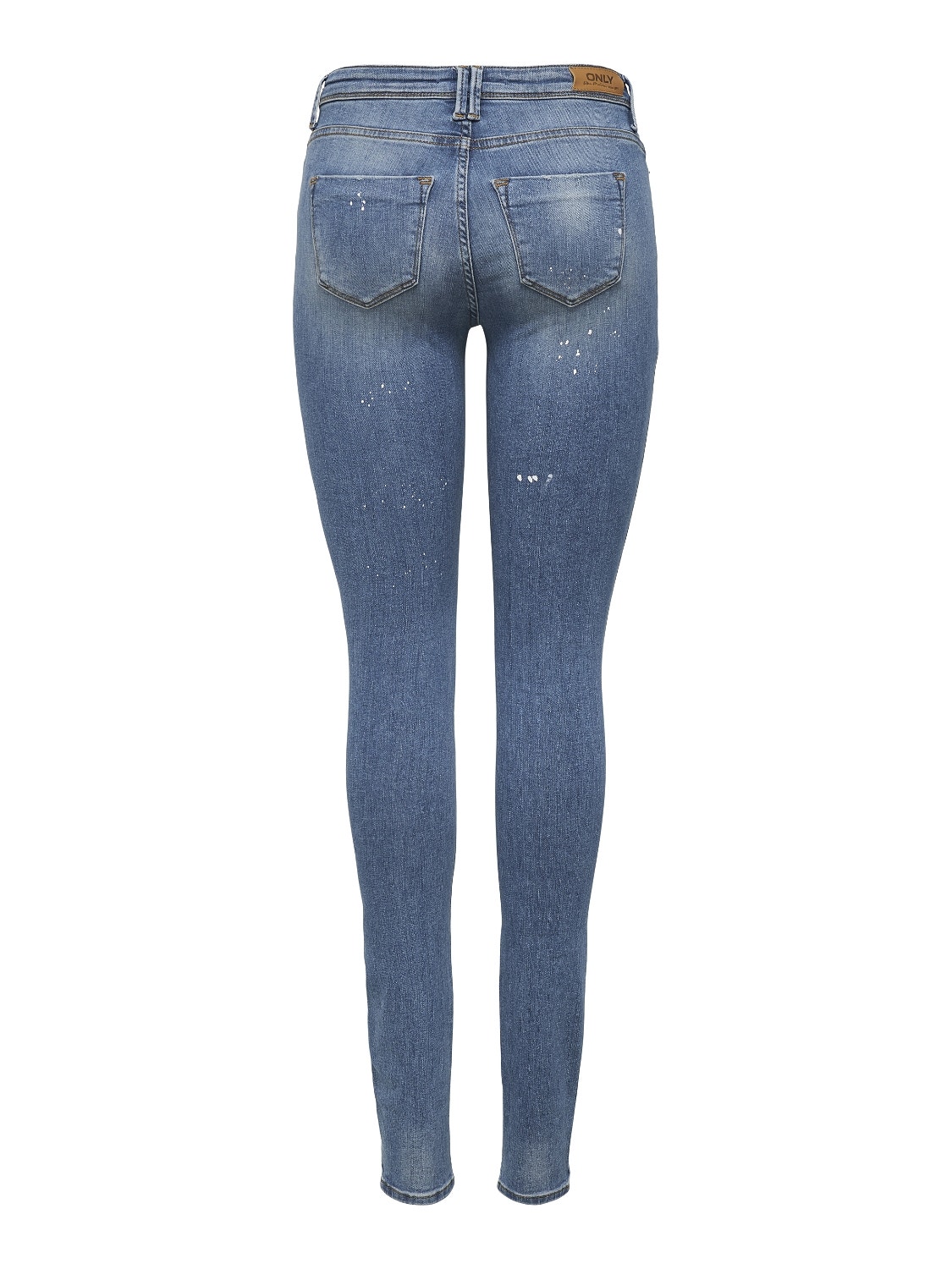 ONLY ONLShape Life Reg Destroyed Skinny Fit Jeans -Medium Blue Denim - 15210403
