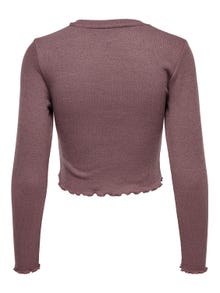 ONLY Slim Fit O-Neck Top -Rose Brown - 15210610