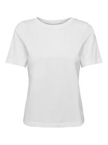 ONLY Einfarbiges T-Shirt -Bright White - 15211465