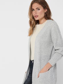 ONLY V-Neck Ribbed cuffs Knit Cardigan -Cloud Dancer - 15211483