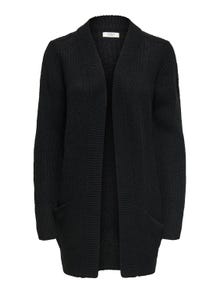 ONLY Long Knitted Cardigan -Black - 15211483