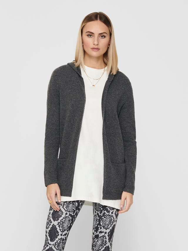 ONLY Hooded Knitted Cardigan - 15211487