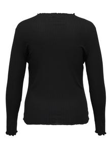 ONLY Tops Stretch Fit Col haut -Black - 15211495