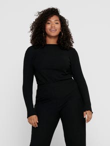 ONLY Tops Stretch Fit Col haut -Black - 15211495