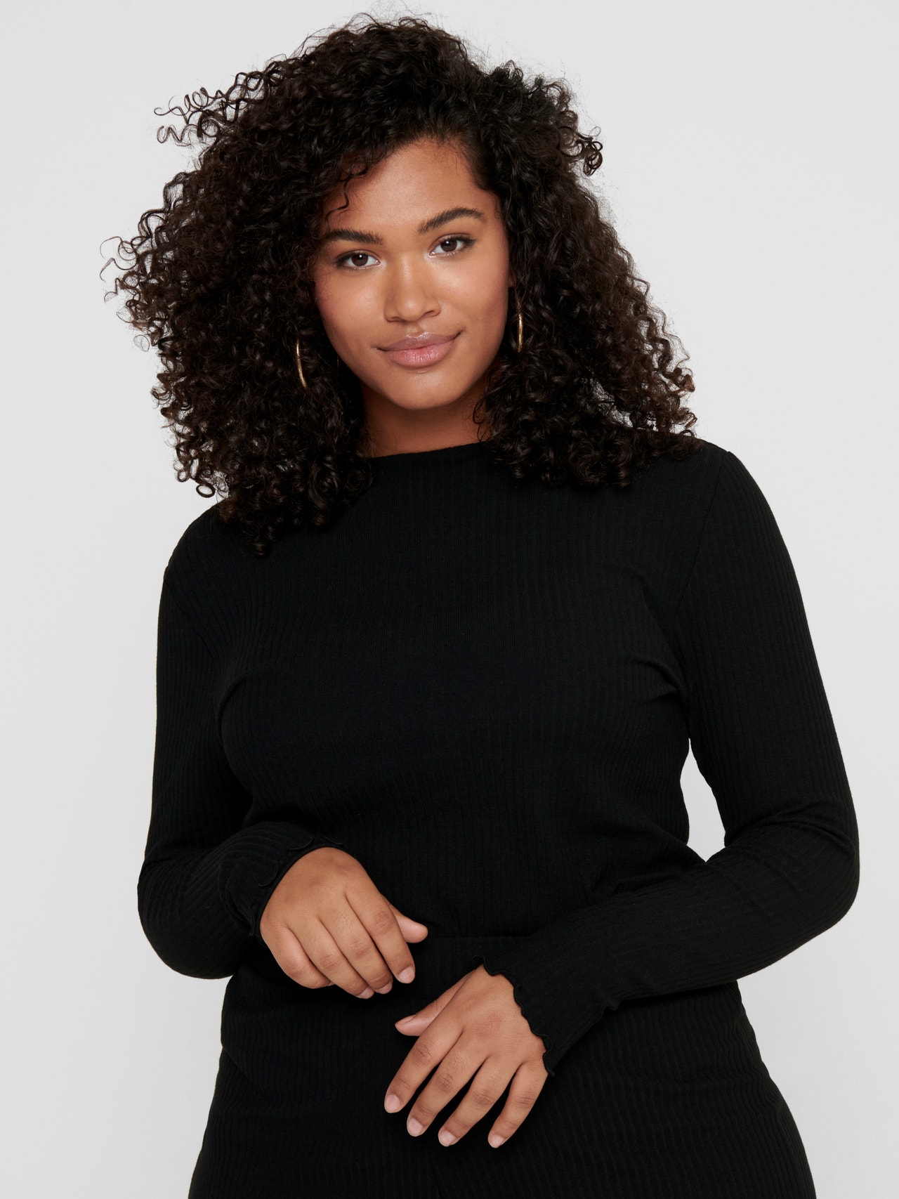 ONLY Stretch Fit High neck Top -Black - 15211495