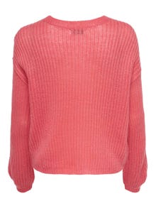 ONLY O-neck knitted pullover -Desert Rose - 15211499