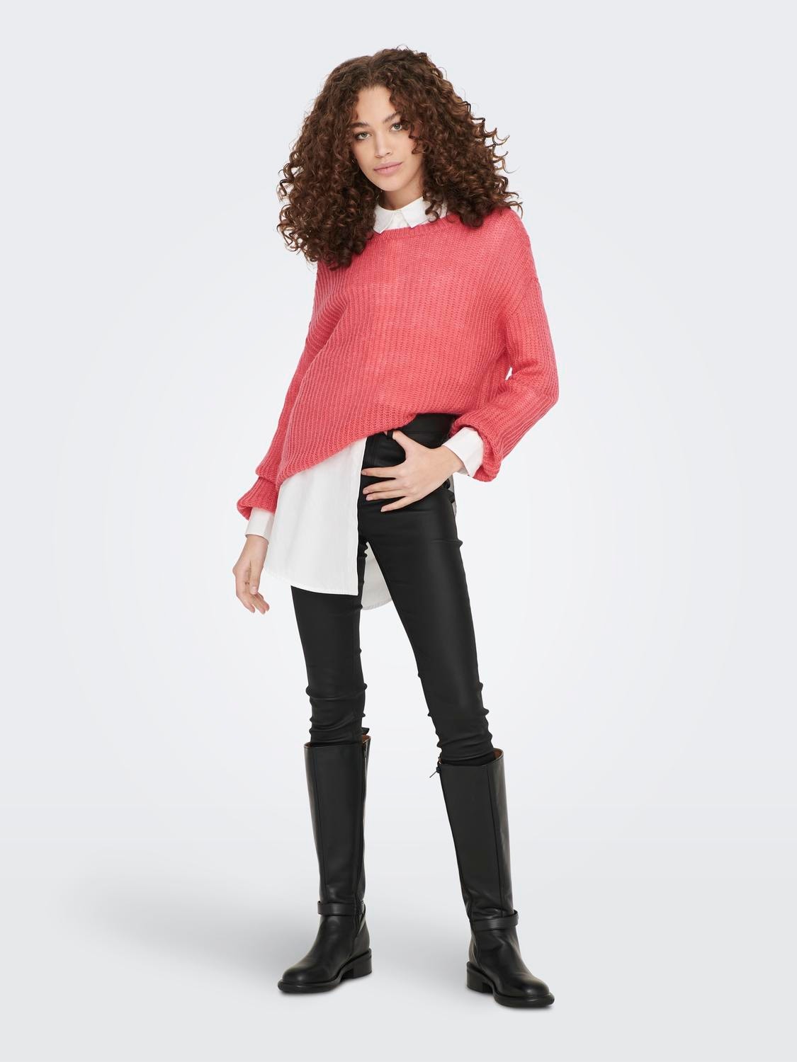 ONLY Regular Fit Knit Pullover -Desert Rose - 15211499