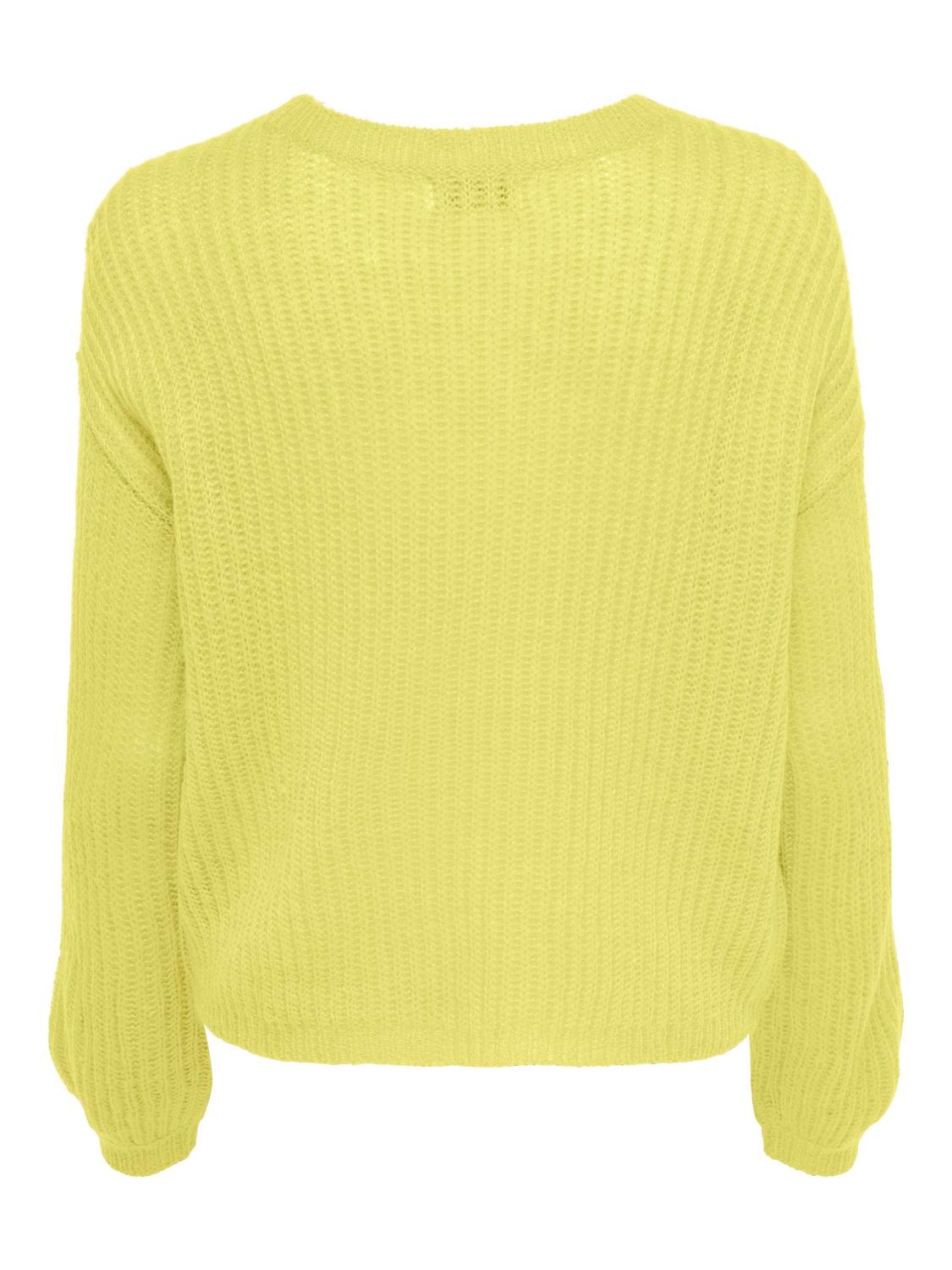 ONLY Pull-overs Col rond Épaules tombantes -Yellow Cream - 15211499