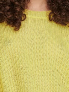 ONLY O-hals Verlaagde schoudernaden Pullover -Yellow Cream - 15211499