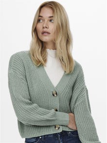 ONLY Texture Cardigan en maille -Chinois Green - 15211521