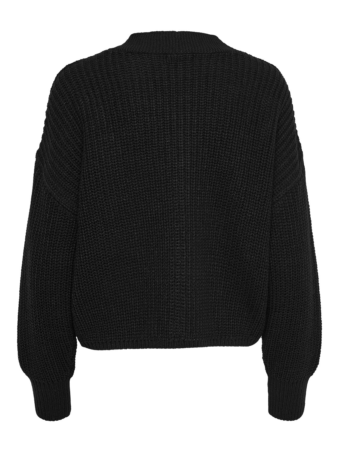 ONLY Regular Fit V-Neck Ribbed cuffs Dropped shoulders Knit Cardigan -Black - 15211521