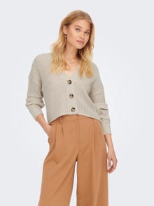 ONLY Knitted cardigan -Pumice Stone - 15211521
