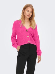 ONLY Knitted cardigan -Raspberry Rose - 15211521