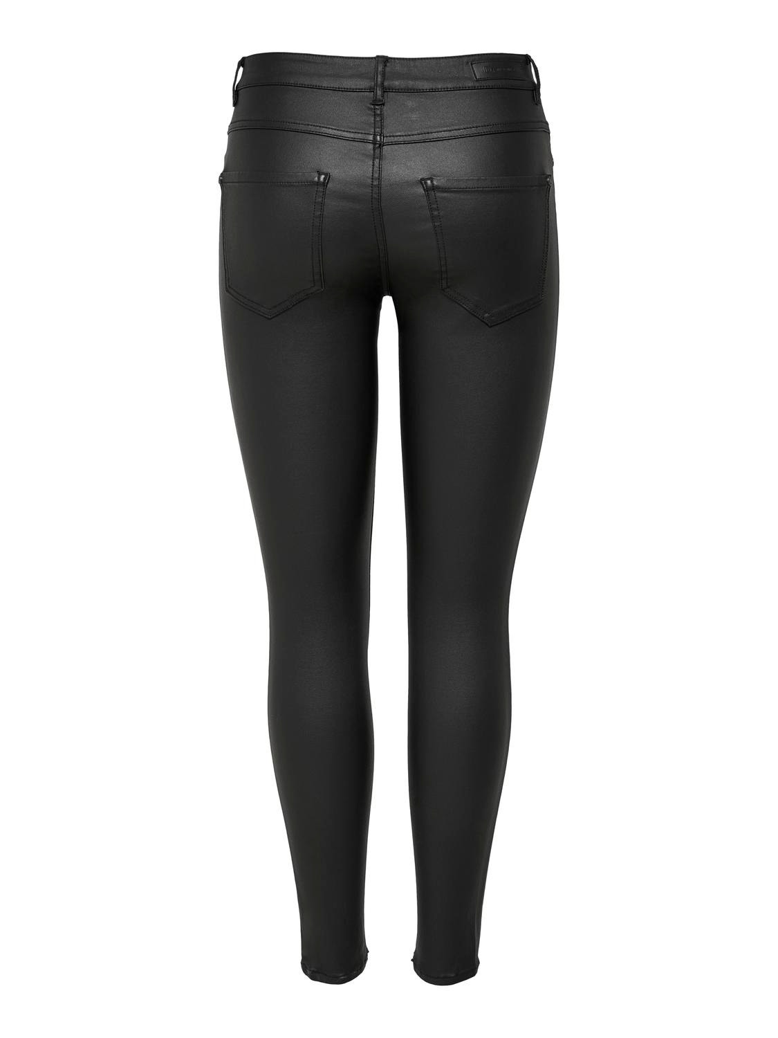 ONLY Trousers with mid waist -Black - 15211788