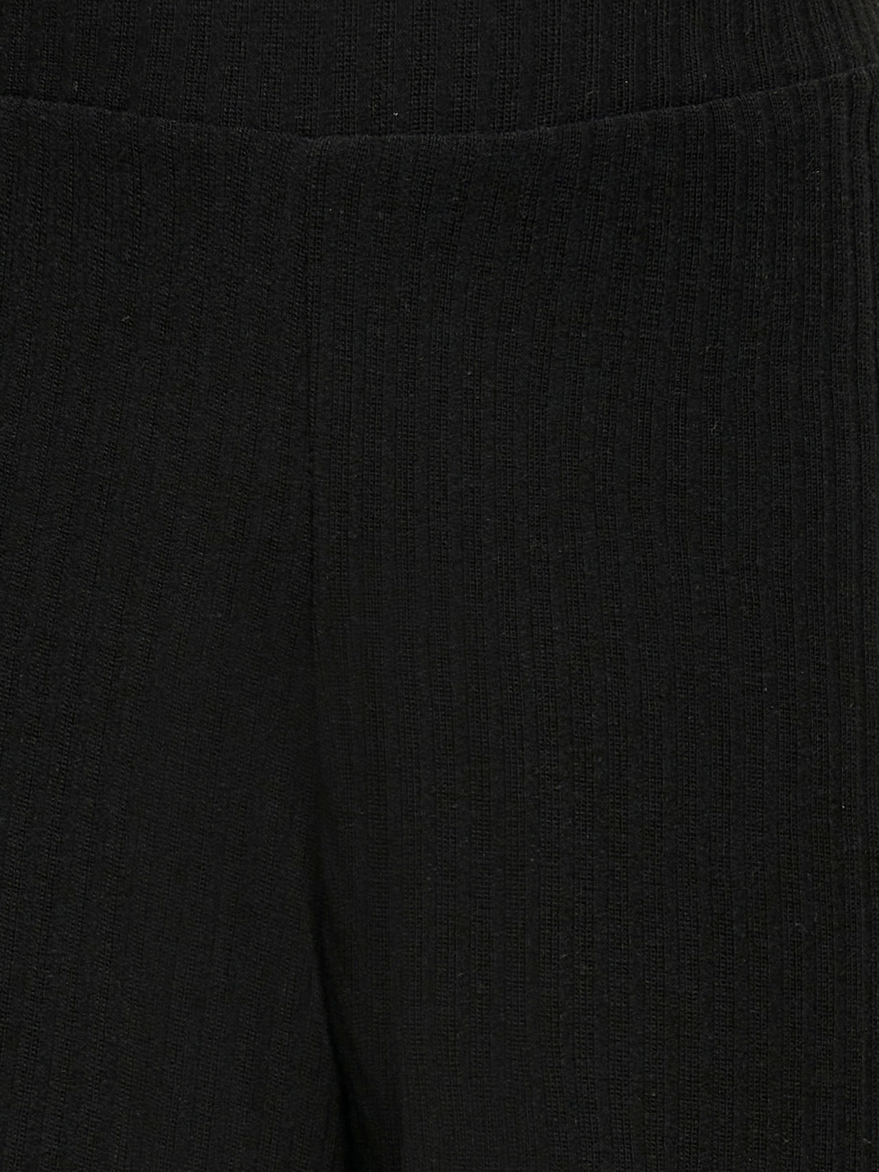 ONLY Laia jalaosaga lõige Püksid -Black - 15212069