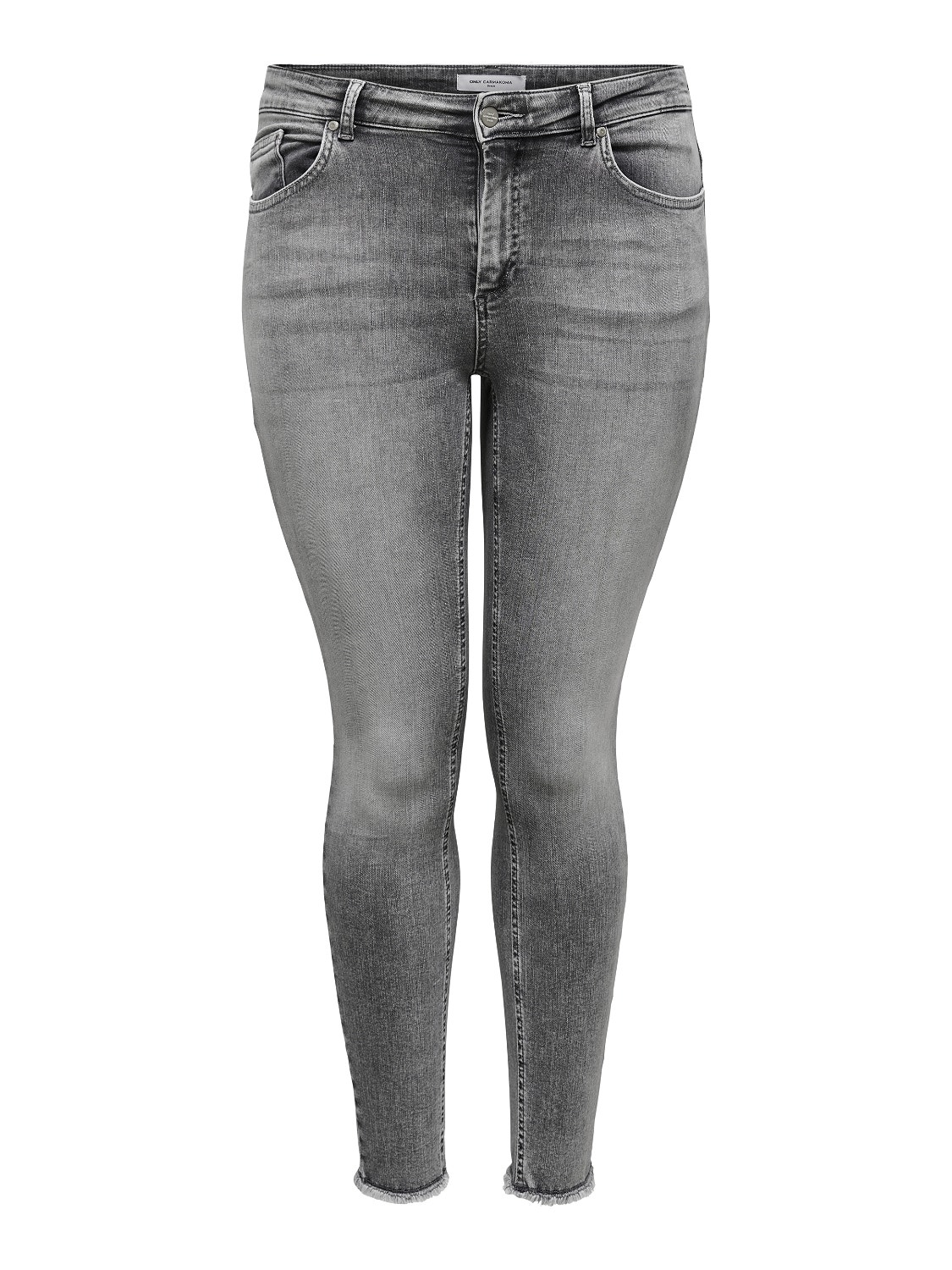 ONLY Curvy carwilly reg ankle Skinny fit jeans -Grey Denim - 15212252